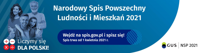 Baner Narodowego Spisu Powszechnego Ludności i Mieszkań 2021